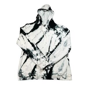 Russell Park Hoodie Men's L White‎ Black Tie Dye Cotton NWT